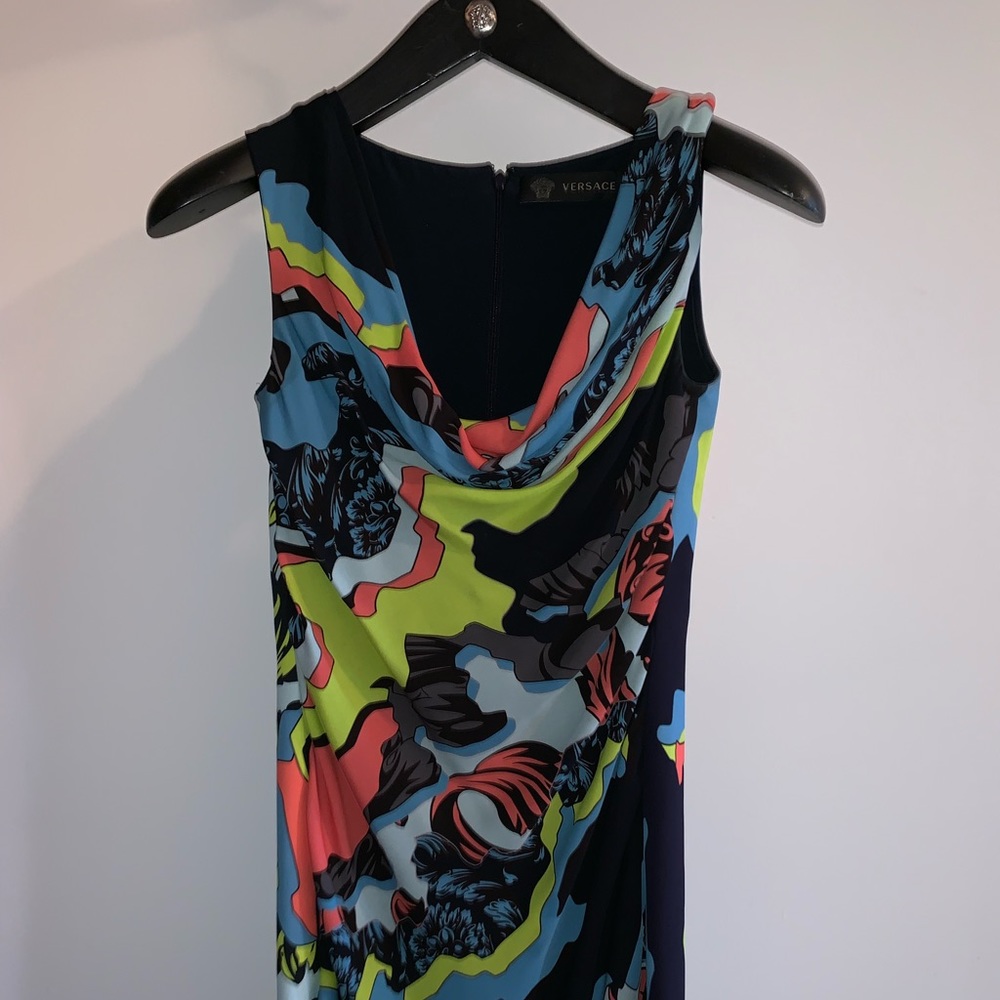 Versace Sleeveless Printed Dress